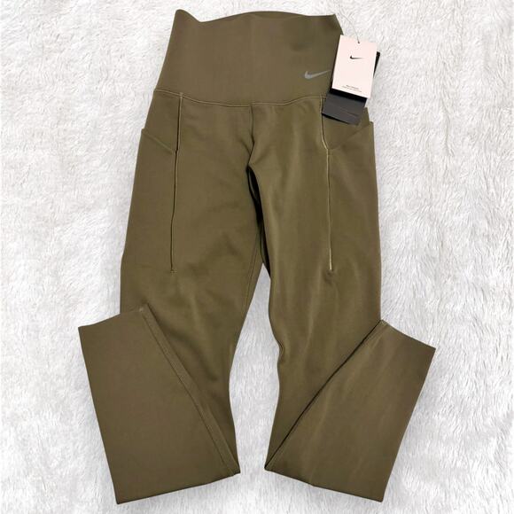 Nike Universa Dri-FIT High-Waisted Leggings | Dark Olive Green | Size XS | NWT - Picture 2 of 8